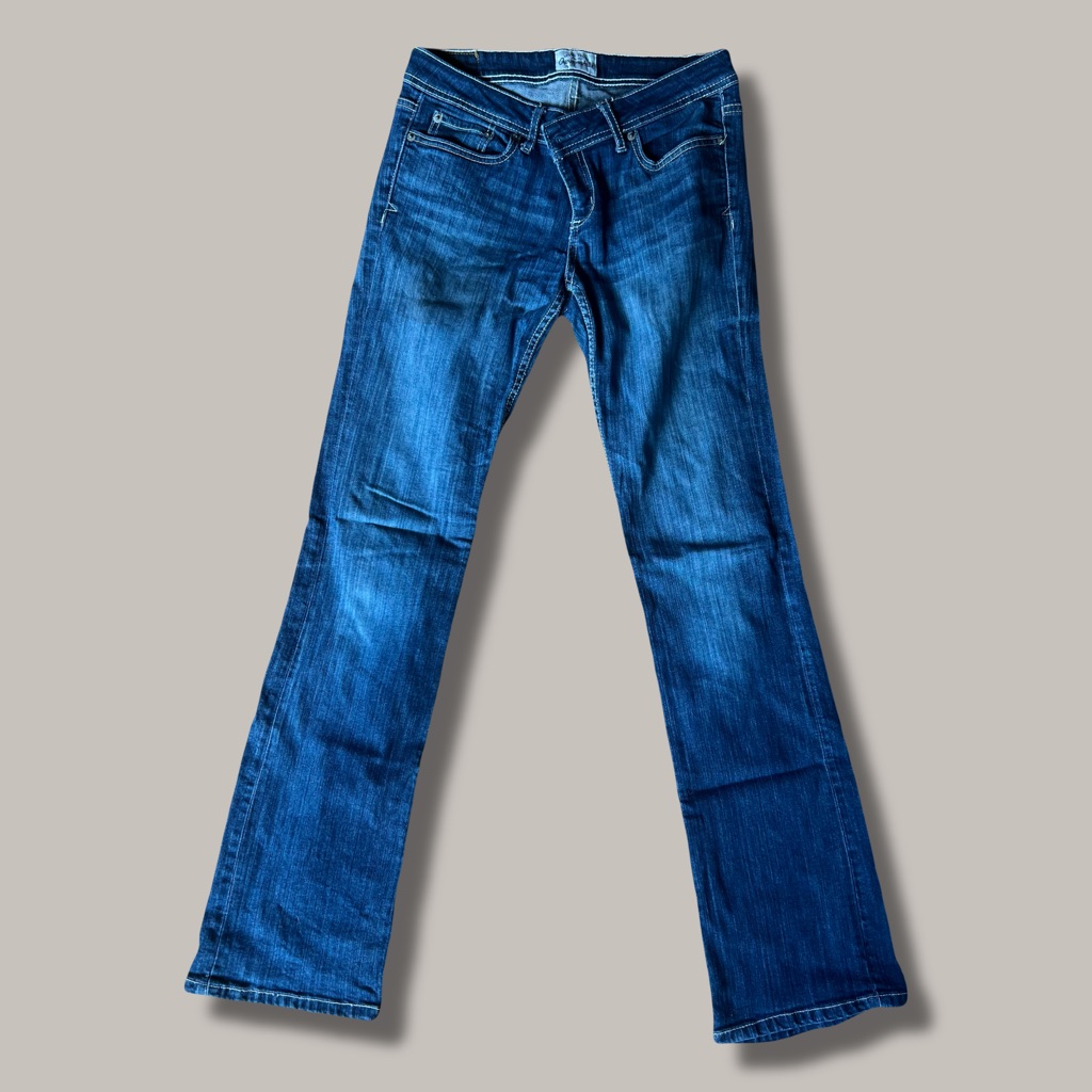 Aeropostale Women's Dark Blue Chelsea Boot Cut Jeans
